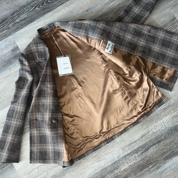 NWT Acne Studios herringbone oversize blazer - Picture 11 of 16